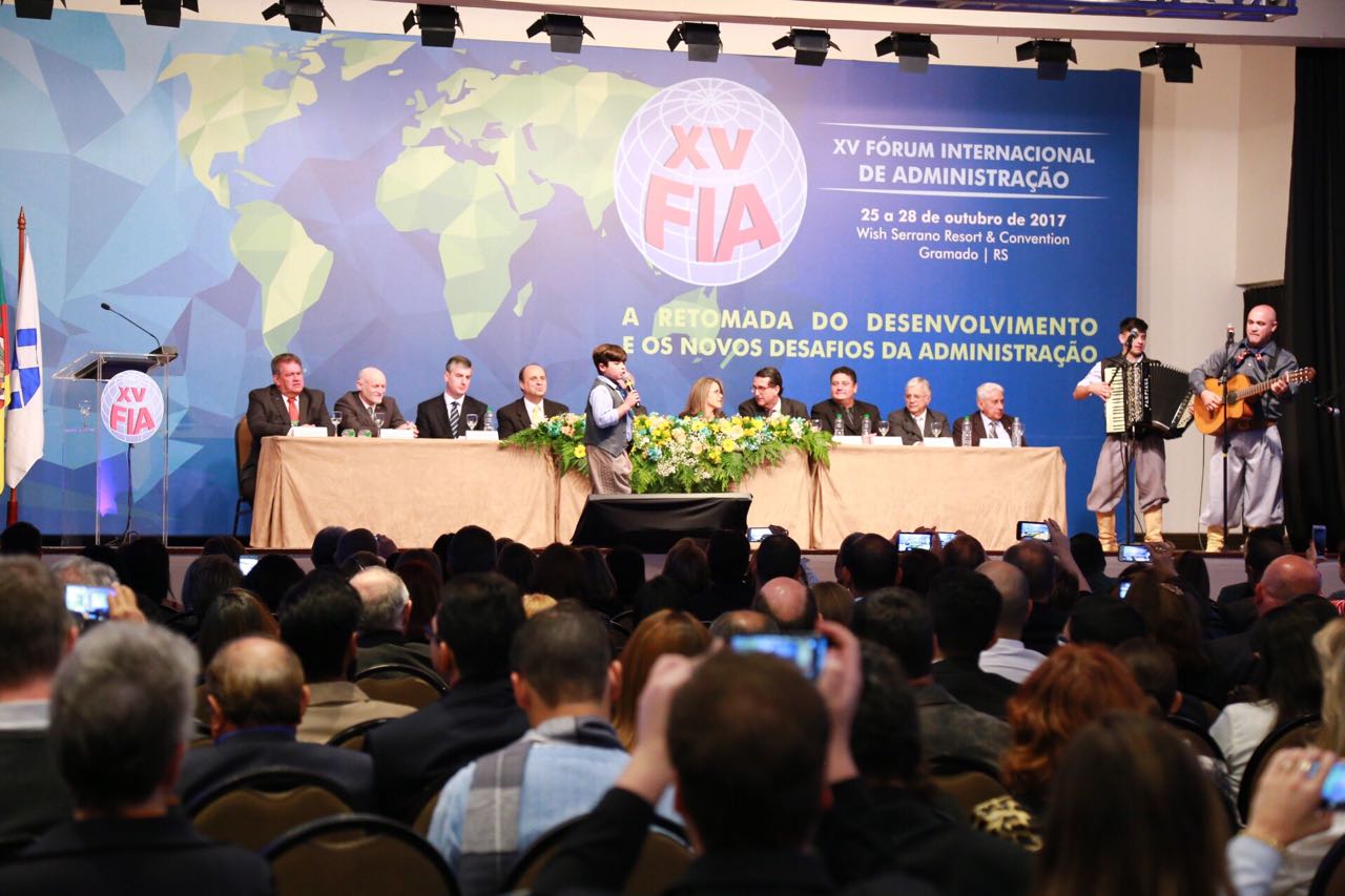 Abertura oficial do XV Fórum Internacional de Administração